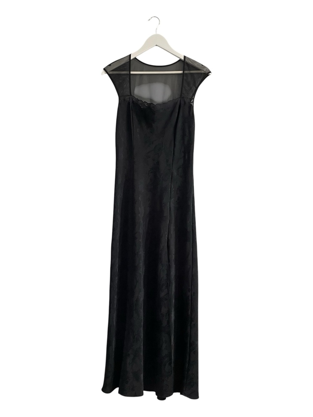 vintage Victoria's Secret Gold Label slip dress sheer lace whimsigoth goth sz L